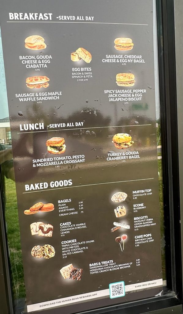 Human Bean Food Menu: Best Coffee, Tea, Snacks & More